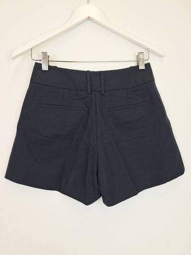 Second-Hand - Reiss Navy Structured Mini Shorts Size 4 - SwapUp