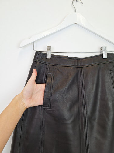 Second-Hand - Marcs Genuine leather Mini Skirt Skirt Size 6 - SwapUp