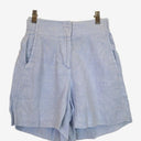 Second-Hand - Country Road Baby Blue Linen Shorts Size 4 - SwapUp