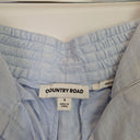 Second-Hand - Country Road Baby Blue Linen Shorts Size 4 - SwapUp