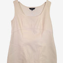 Second-Hand - Motto Cream Faux Leather Paneled Top Size 14 - SwapUp