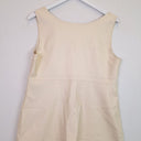 Second-Hand - Motto Cream Faux Leather Paneled Top Size 14 - SwapUp