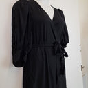 Second-Hand - Cable Essential Black Flowy Wrap Dress Size XL - SwapUp