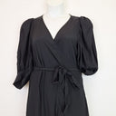 Second-Hand - Cable Essential Black Flowy Wrap Dress Size XL - SwapUp