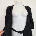 Second-Hand - Cable Essential Black Flowy Wrap Dress Size XL - SwapUp