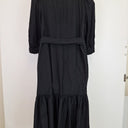 Second-Hand - Cable Essential Black Flowy Wrap Dress Size XL - SwapUp