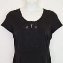 Second-Hand - Euroedit Elegant Embroidered All Occasion Midi Dress Size L - SwapUp