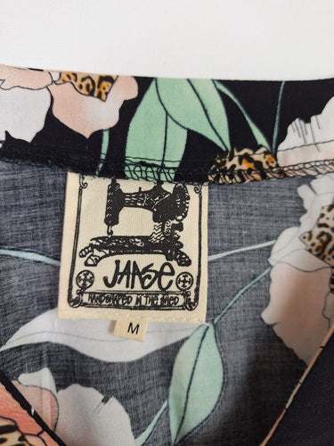 Second-Hand - Jaase Abstract Floral Blouse Size M - SwapUp