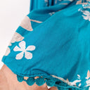 Second-Hand - Jaase Teal V Neck Blouse Size L - SwapUp