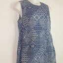 Second-Hand - David Lawrence Cobalt Tiled Fitted Everyday Dress Size 16 - SwapUp
