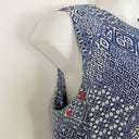 Second-Hand - David Lawrence Cobalt Tiled Fitted Everyday Dress Size 16 - SwapUp