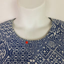 Second-Hand - David Lawrence Cobalt Tiled Fitted Everyday Dress Size 16 - SwapUp