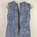 Second-Hand - David Lawrence Cobalt Tiled Fitted Everyday Dress Size 16 - SwapUp