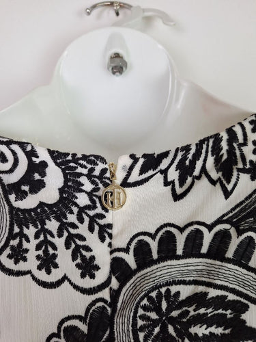 Second-Hand - Tommy Hilfiger Paisley Dual Layer Embroidered Midi Dress Size 16 - SwapUp