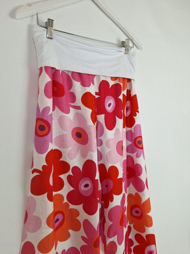Second-Hand - Zephyr Playful Floral Wide Leg Linen Pants Size L - SwapUp