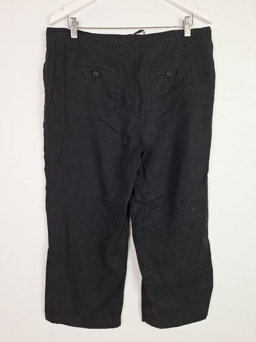 Second-Hand - Sportscraft Wknd Cropped Linen Pants Size 10 - SwapUp