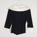 Second-Hand - Monti Glamourous Satin Trimmed Top Size 14 - SwapUp