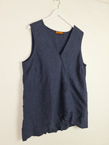 Second-Hand - Digbys Resort Linen Asymmetric Top Size XXL - SwapUp