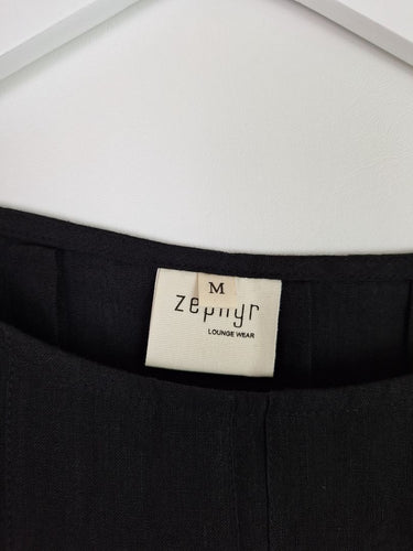 Second-Hand - Zephyr Timeless Fluted Linen Top Size M - SwapUp