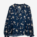 Second-Hand - Cue Refined Sheer Patterned Shirt Size 8 - SwapUp