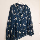 Second-Hand - Cue Refined Sheer Patterned Shirt Size 8 - SwapUp