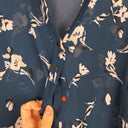 Second-Hand - Cue Refined Sheer Patterned Shirt Size 8 - SwapUp