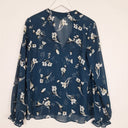 Second-Hand - Cue Refined Sheer Patterned Shirt Size 8 - SwapUp