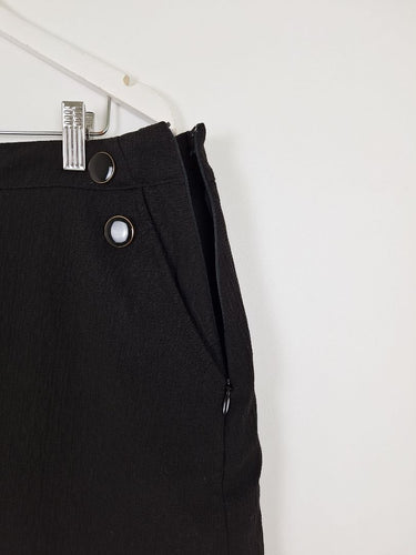 Second-Hand - Marcs Black Elevated Textured Mini Skirt Size 14 - SwapUp