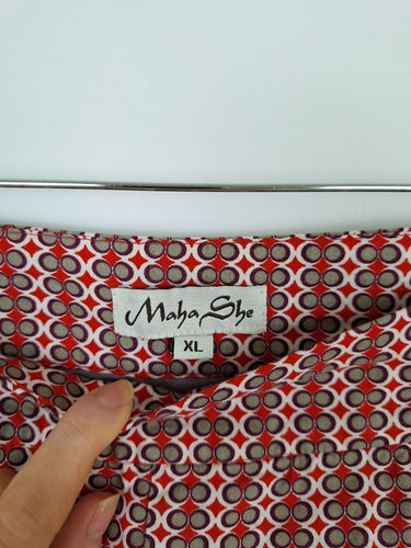 Second-Hand - Maha She Vibrant Patterned Breezy Skirt Size XL - SwapUp