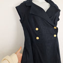 Second-Hand - Sacha Drake Double Breasted Navy Midi Dress Size 18 - SwapUp