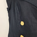 Second-Hand - Sacha Drake Double Breasted Navy Midi Dress Size 18 - SwapUp