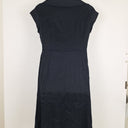 Second-Hand - Sacha Drake Double Breasted Navy Midi Dress Size 18 - SwapUp