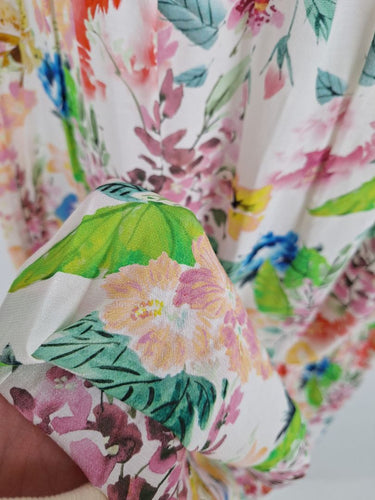 Second-Hand - Verge Watercolour Floral Midi Dress Size XL - SwapUp