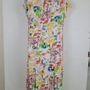 Second-Hand - Verge Watercolour Floral Midi Dress Size XL - SwapUp