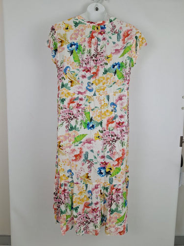 Second-Hand - Verge Watercolour Floral Midi Dress Size XL - SwapUp