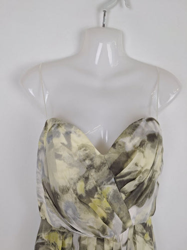 Second-Hand - Truese Sweetheart Silk Moss Maxi Dress Size 12 - SwapUp