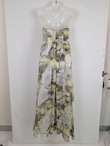 Second-Hand - Truese Sweetheart Silk Moss Maxi Dress Size 12 - SwapUp