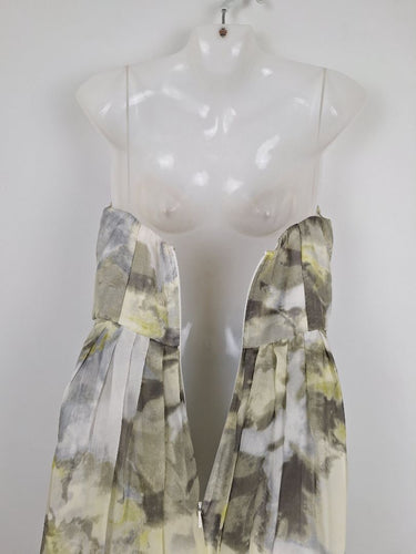 Second-Hand - Truese Sweetheart Silk Moss Maxi Dress Size 12 - SwapUp