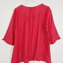 Second-Hand - Goondiwindi Flamingo Ruffle Top Size 12 - SwapUp