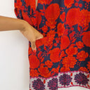 Second-Hand - Naudic Blossoming Bohemian Light Weight Top Size M - SwapUp