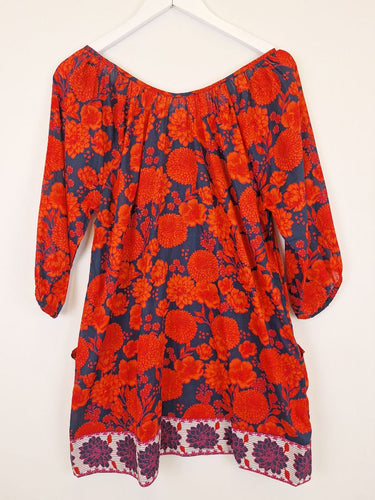 Second-Hand - Naudic Blossoming Bohemian Light Weight Top Size M - SwapUp