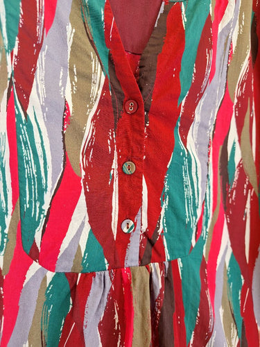 Second-Hand - Seasalt Bright Waved Smock Top Size 14 - SwapUp