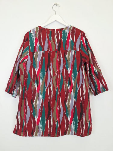 Second-Hand - Seasalt Bright Waved Smock Top Size 14 - SwapUp