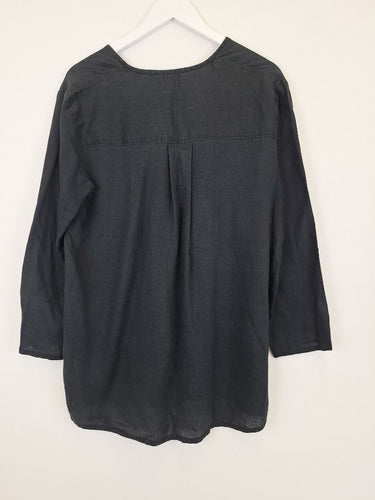 Second-Hand - Frockk Relaxed Linen Pocket Top Size M - SwapUp