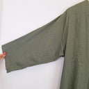 Second-Hand - Frank & Dollys Green Linen Tunic Cardigan Size L - SwapUp