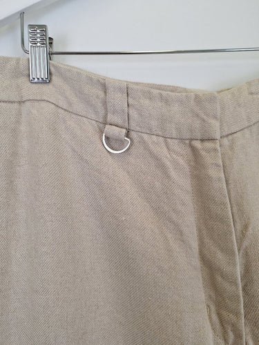 Second-Hand - Country Road Beige Linen Heavyweight Pants Size 14 - SwapUp