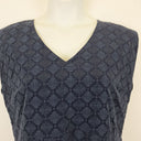 Second-Hand - White Stuff Diamond Stitch Navy Dress Size 14 - SwapUp