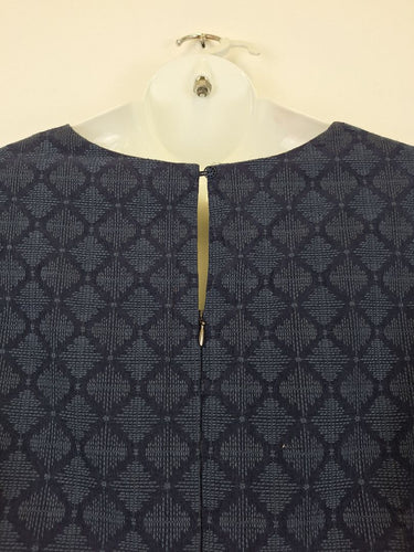 Second-Hand - White Stuff Diamond Stitch Navy Dress Size 14 - SwapUp