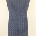 Second-Hand - White Stuff Diamond Stitch Navy Dress Size 14 - SwapUp
