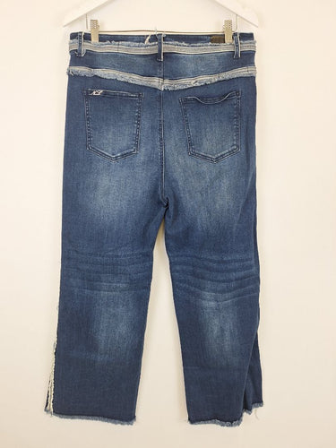 Second-Hand - New London Jeans Raw Edge Straight Jeans Size L - SwapUp